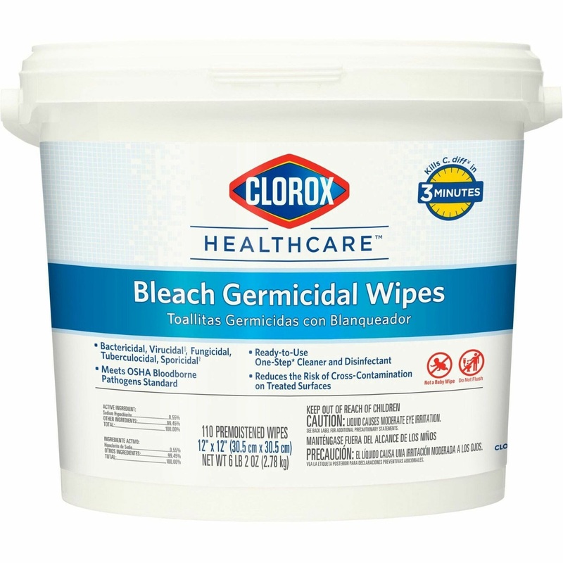 Clorox Healthcare Bleach Germicidal Wipes – CLO30358