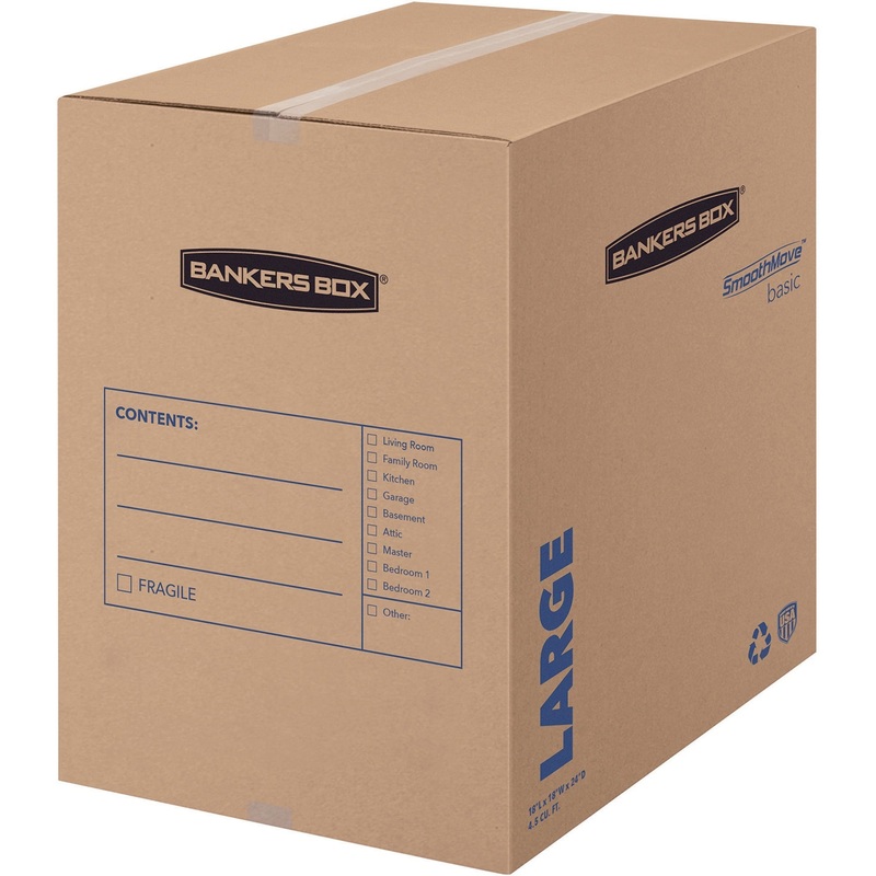 Fellowes SmoothMove Basic Large Moving Boxes – FEL7714001