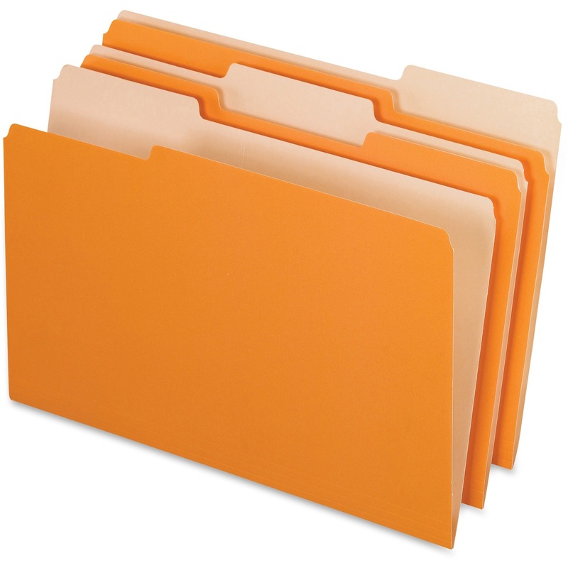 Pendaflex 1/3 Tab Cut Legal Recycled Top Tab File Folder – PFX435013ORA