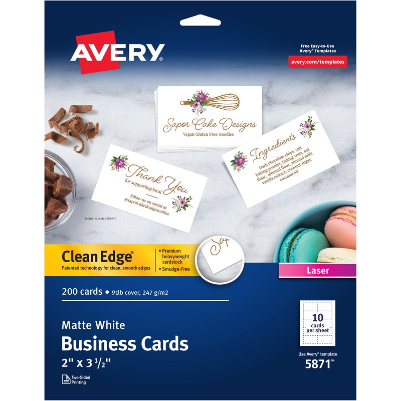 Avery Clean Edge Business Cards – AVE5871
