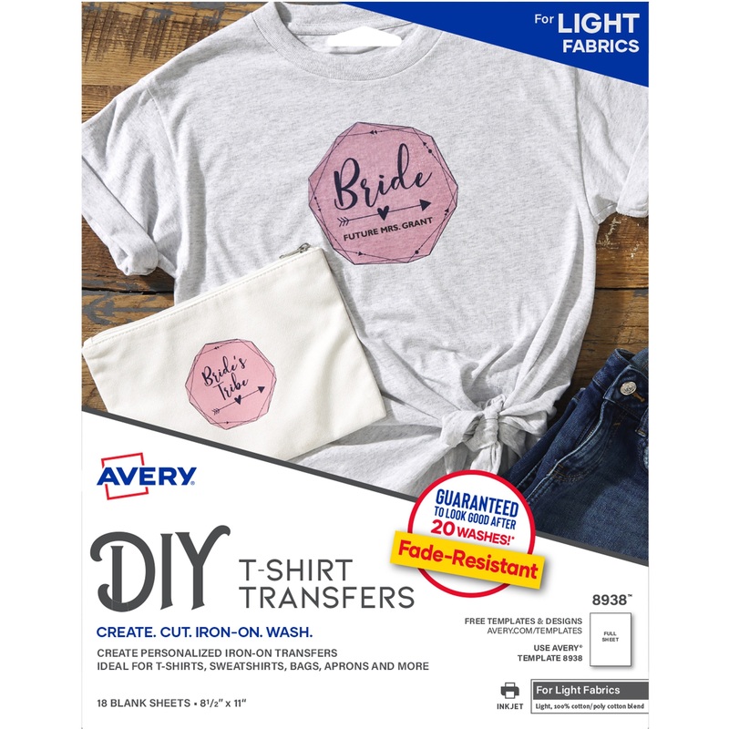 Avery Fabric Transfers – AVE8938
