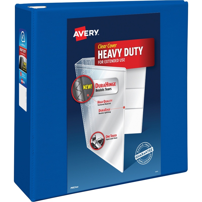 Avery Heavy-Duty View Pacific Blue 4 Binder (79814) – AVE79814