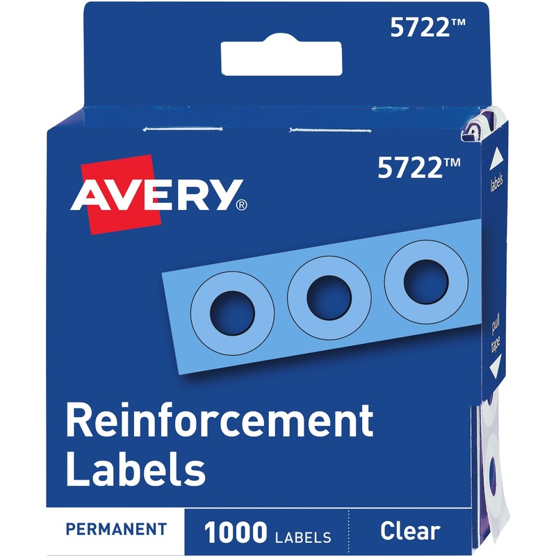 Avery Hole Reinforcement Label Rings – AVE05722