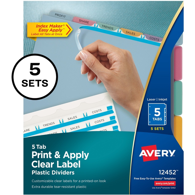 Avery Index Maker Index Divider – AVE12452