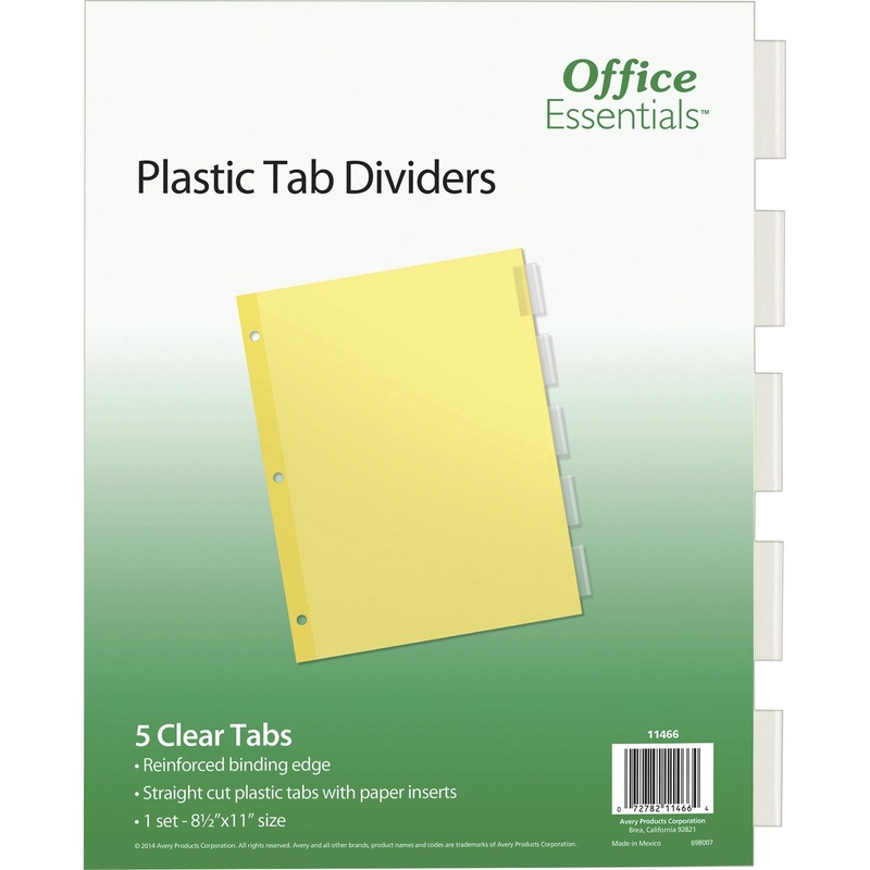 Avery Office Essentials Insertable Dividers – AVE11466