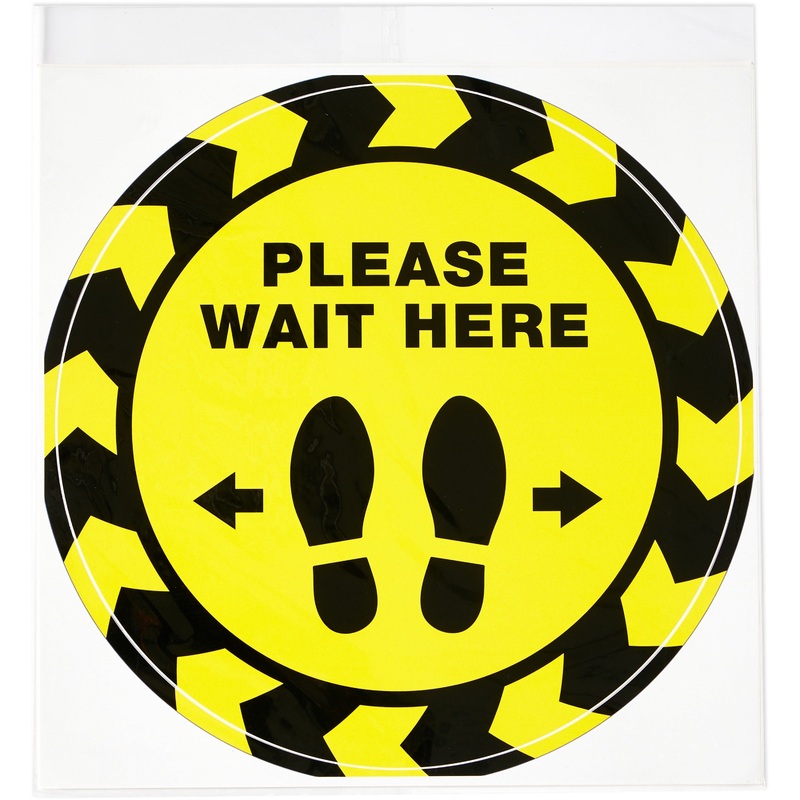 Avery PLEASE WAIT HERE Distancing Floor Decals – AVE83020