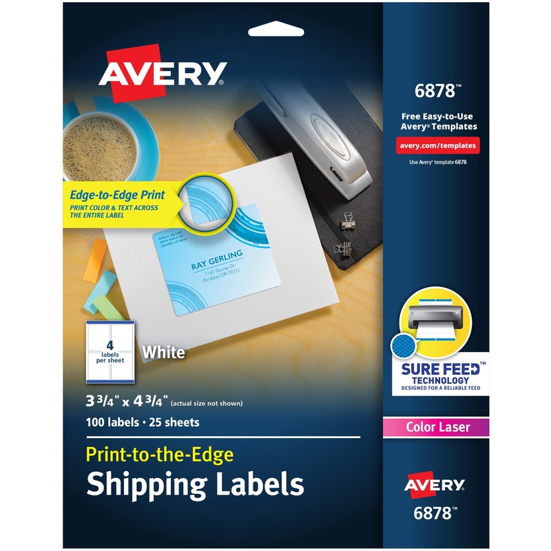 Avery Print-to-the-Edge Shipping Labels – AVE6878
