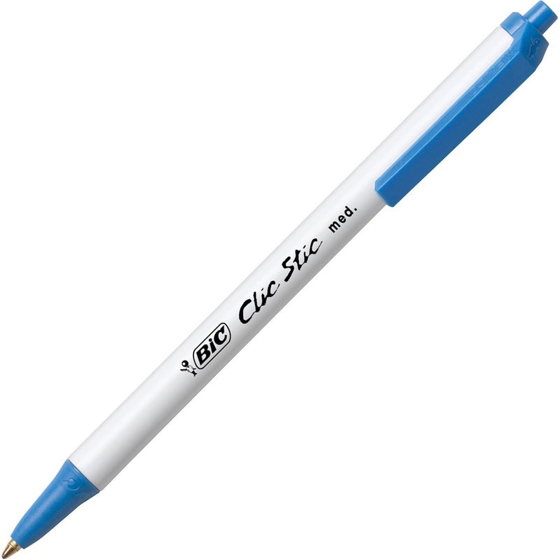 BIC Clic Stic Retractable Ballpoint Pens – BICCSM11BE