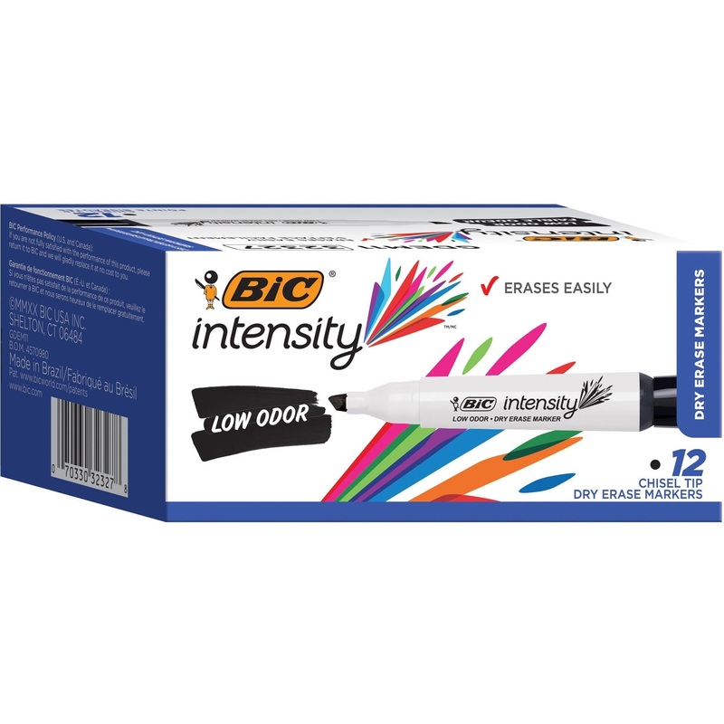 BIC Intensity Low Odor Dry Erase Markers – BICGDEM11BK