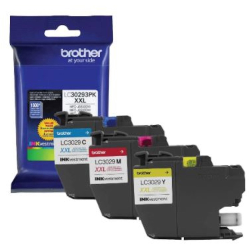 Brother LC30293PK Original Inkjet Ink Cartridge – Cyan, Magenta, Yellow – 3 / Pack – BRTLC30293PK