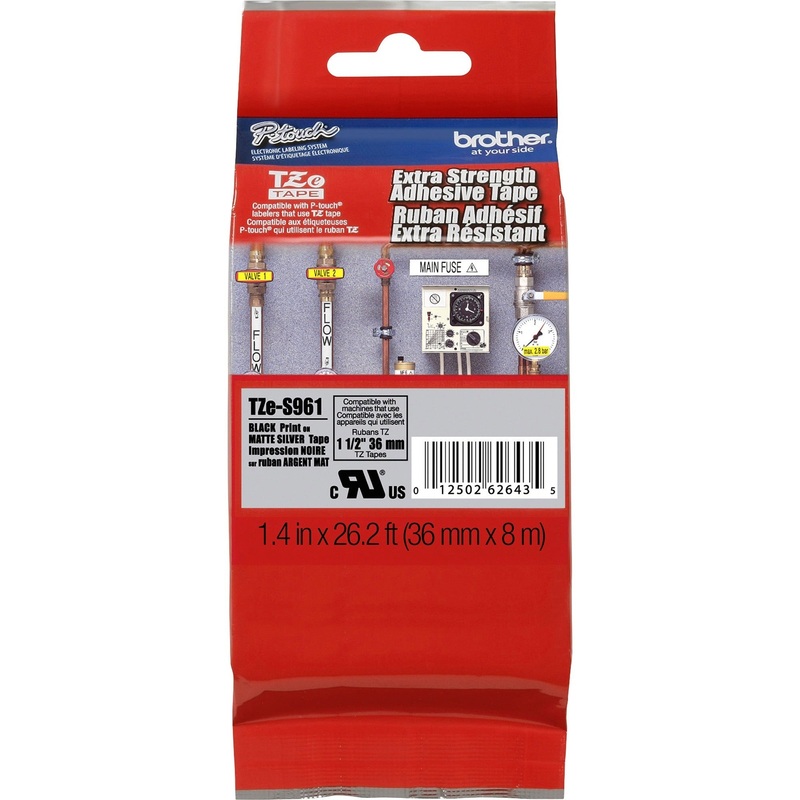 Brother P-Touch TZe Extra Strength Adhesive Tape – BRTTZES961