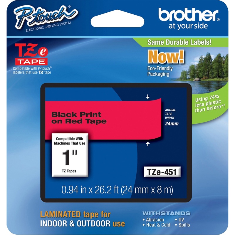 Brother P-touch TZe Laminated Tape Cartridges – BRTTZE451
