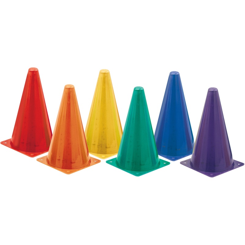 Champion Sports High Visibility Plastic Cone Set – CSITC9SET