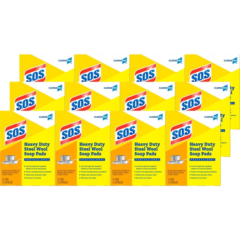 CloroxPro S.O.S Steel Wool Soap Pads – CLO88320CT