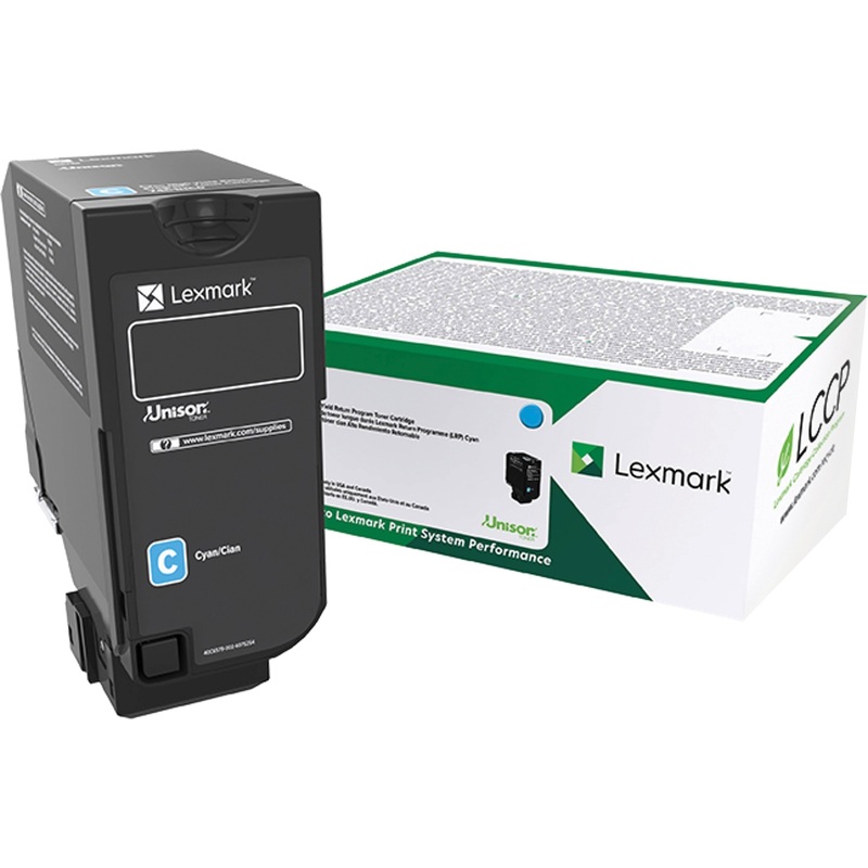 Lexmark Original Standard Yield Laser Toner Cartridge – Cyan – 1 Each – LEX74C0SCG