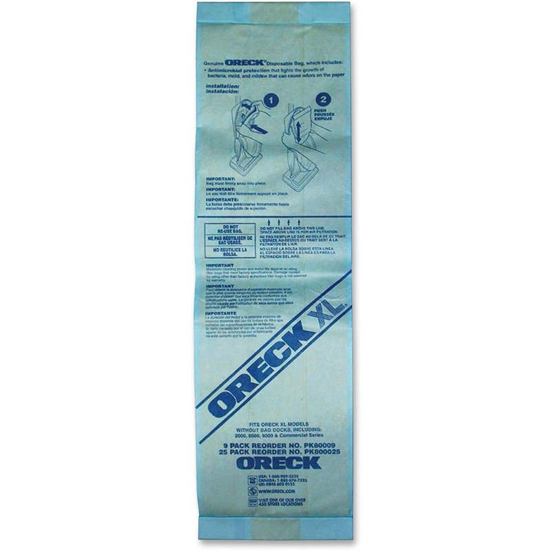 Oreck XL Upright Single-wall Filtration Bags – ORKPK800025
