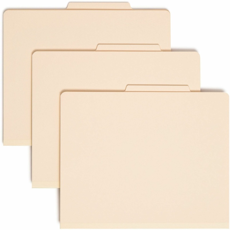 Smead 2/5 Tab Cut Letter Recycled Classification Folder – SMD14000