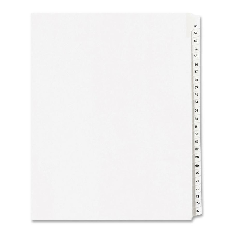 Avery Collated Legal Exhibit Dividers – Allstate Style – AVE01703