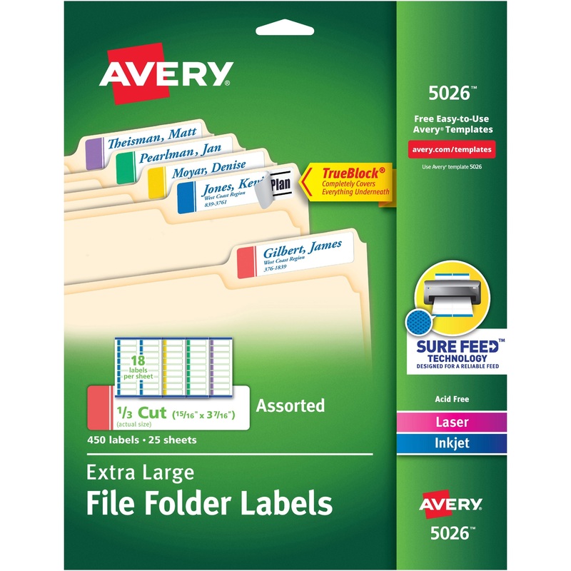 Avery Extra-Large File Folder Labels – AVE5026