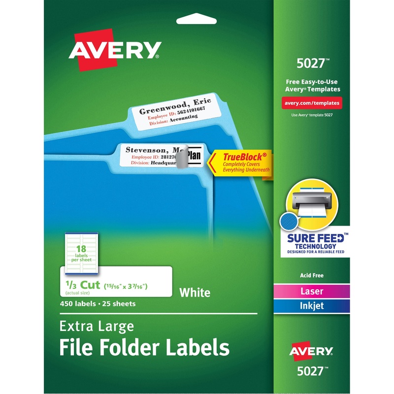 Avery Extra-Large File Folder Labels – AVE5027