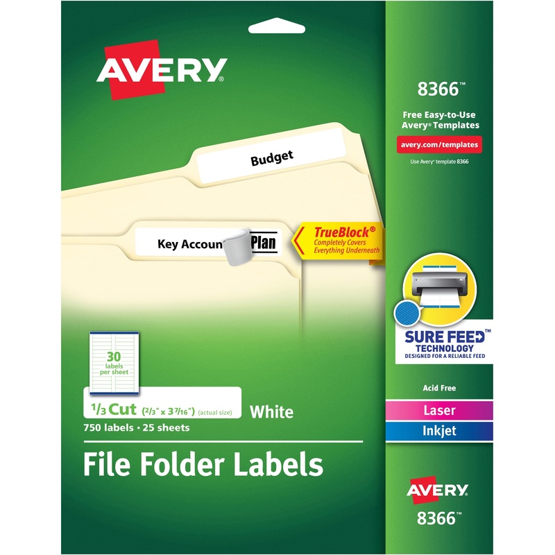 Avery File Folder Labels – AVE8366