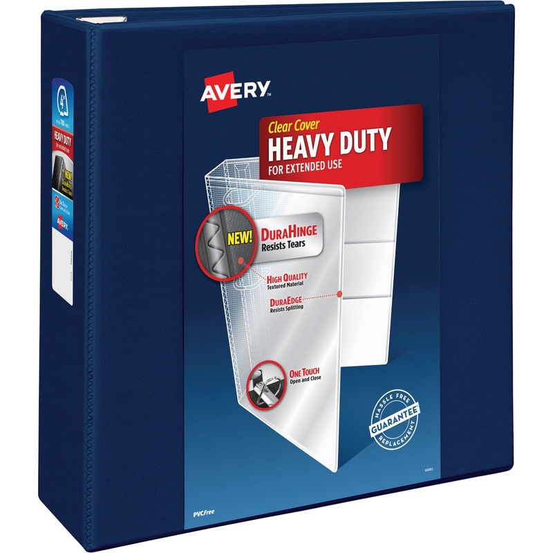 Avery Heavy-Duty View Navy Blue 4 Binder (79804) – AVE79804