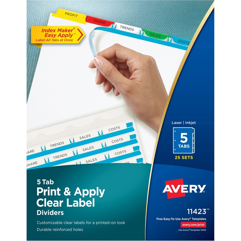 Avery Index Maker Index Divider – AVE11423
