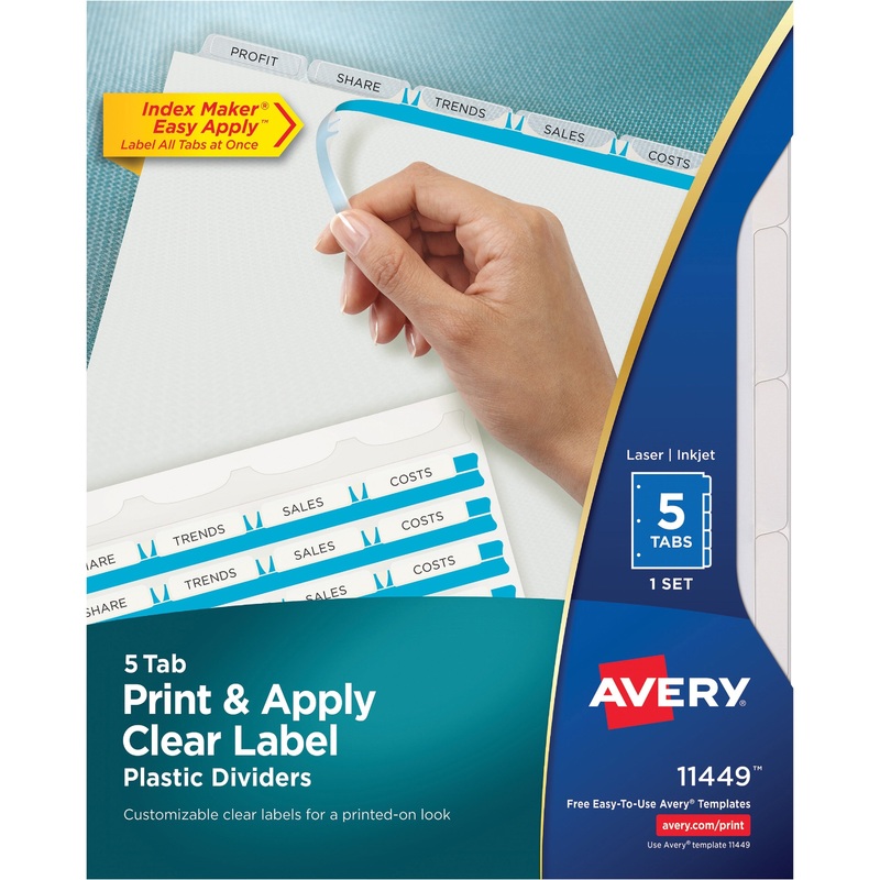 Avery Index Maker Index Divider – AVE11449