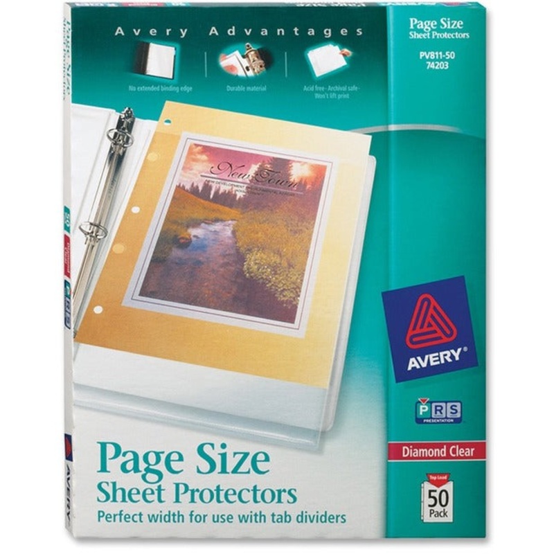 Avery Page Size Sheet Protectors – AVE74203