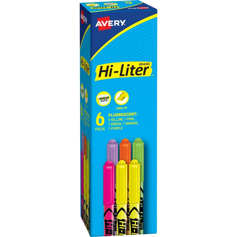 Avery Pen-Style Fluorescent Highlighters – AVE23565