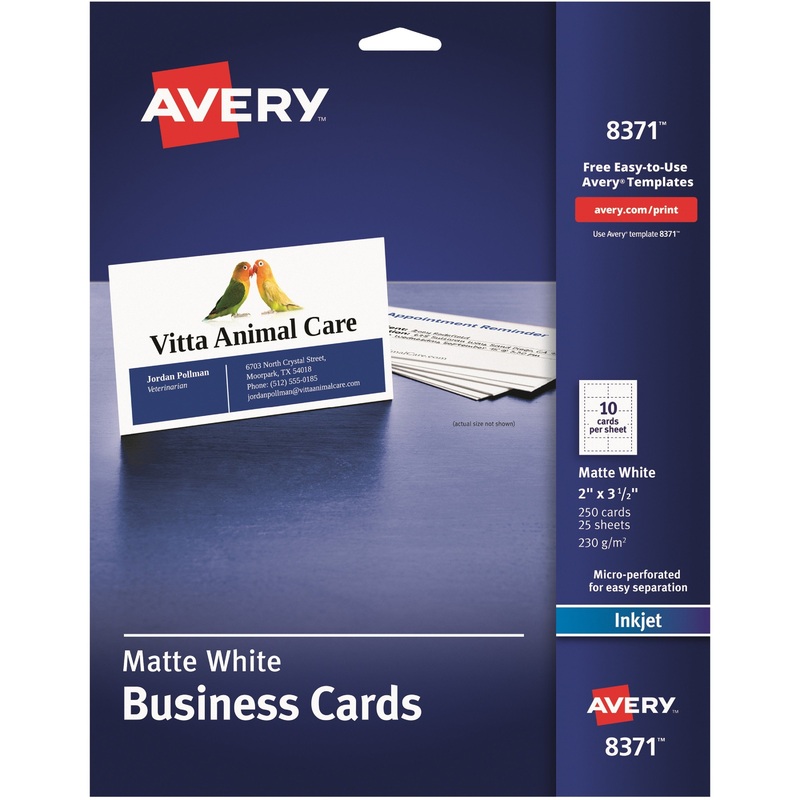 Avery Sure Feed Business Cards – AVE8371