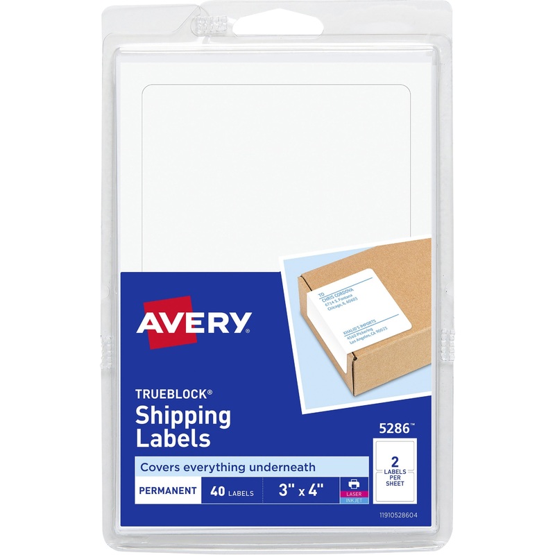Avery TrueBlock Permanent Shipping Labels – AVE05286