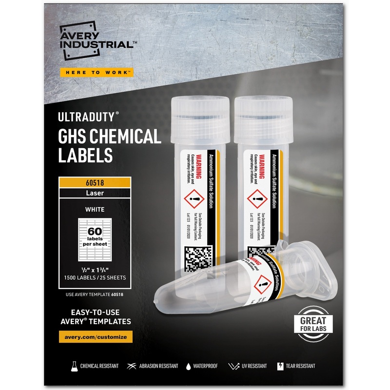 Avery UltraDuty Chemical Label – AVE60518