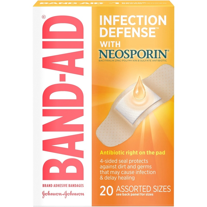 Band-Aid Adhesive Bandages Infection Defense with Neosporin – JOJ5570