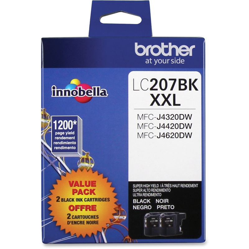 Brother Genuine LC2072PKS Super High Yield Black Ink Cartridges – BRTLC2072PKS
