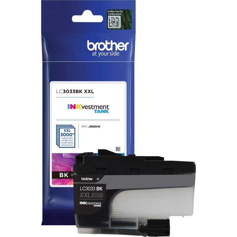 Brother Genuine LC3033BK Single Pack Super High-yield Black INKvestment Tank Ink Cartridge – BRTLC3033BK
