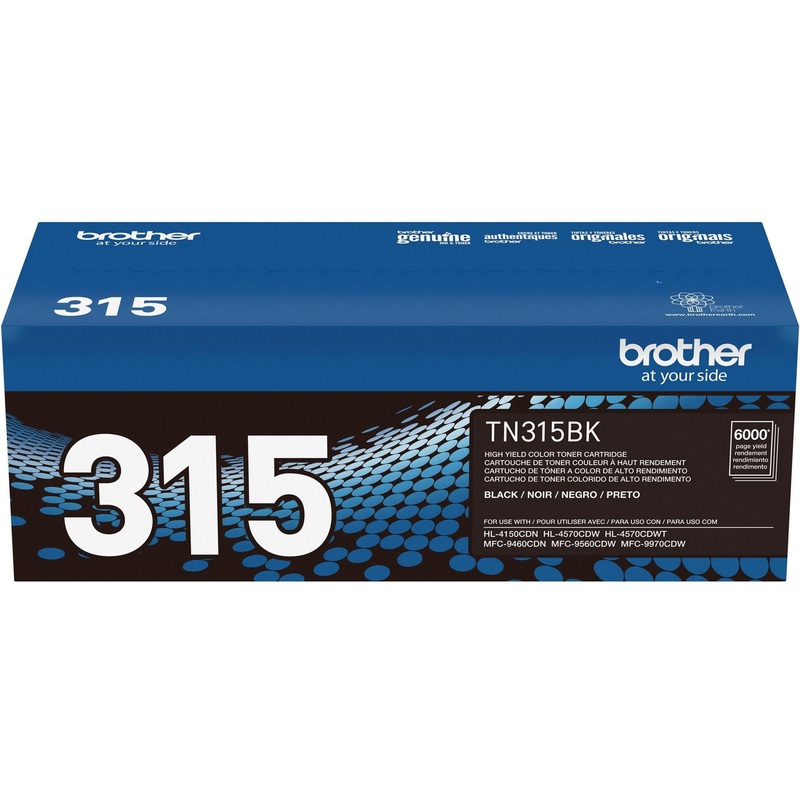 Brother Genuine TN315BK High Yield Black Toner Cartridge – BRTTN315BK