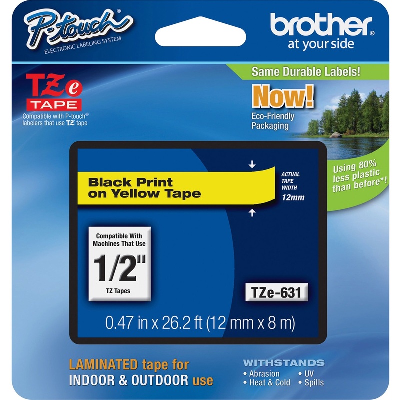 Brother P-touch TZe Laminated Tape Cartridges – BRTTZE631