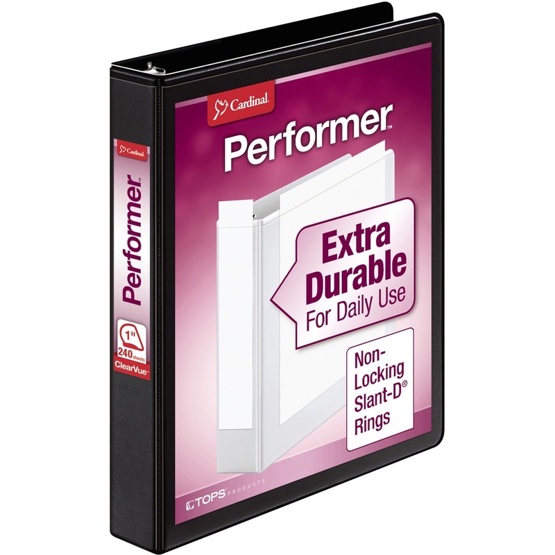 Cardinal Performer ClearVue Slant-D Ring Binder – CRD17201