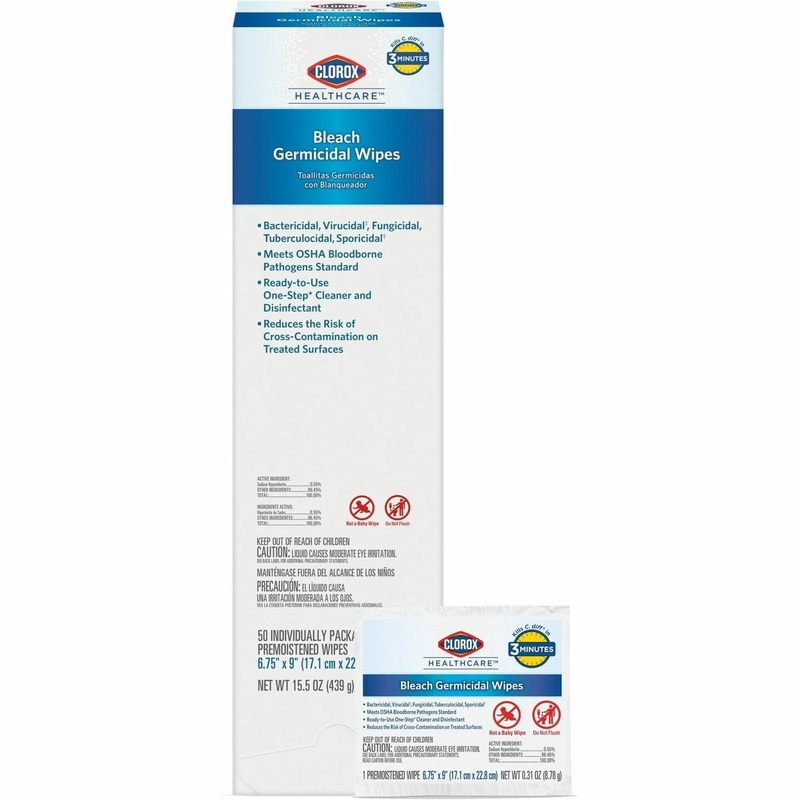 Clorox Healthcare Bleach Germicidal Wipes – CLO31424