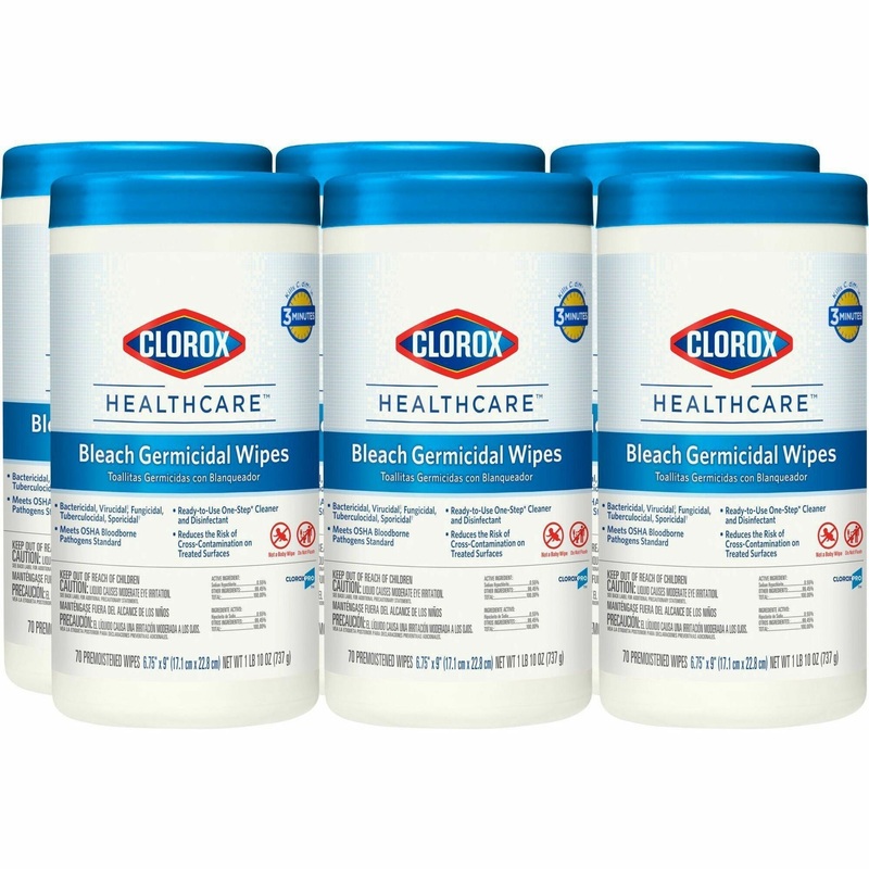 Clorox Healthcare Bleach Germicidal Wipes – CLO35309CT