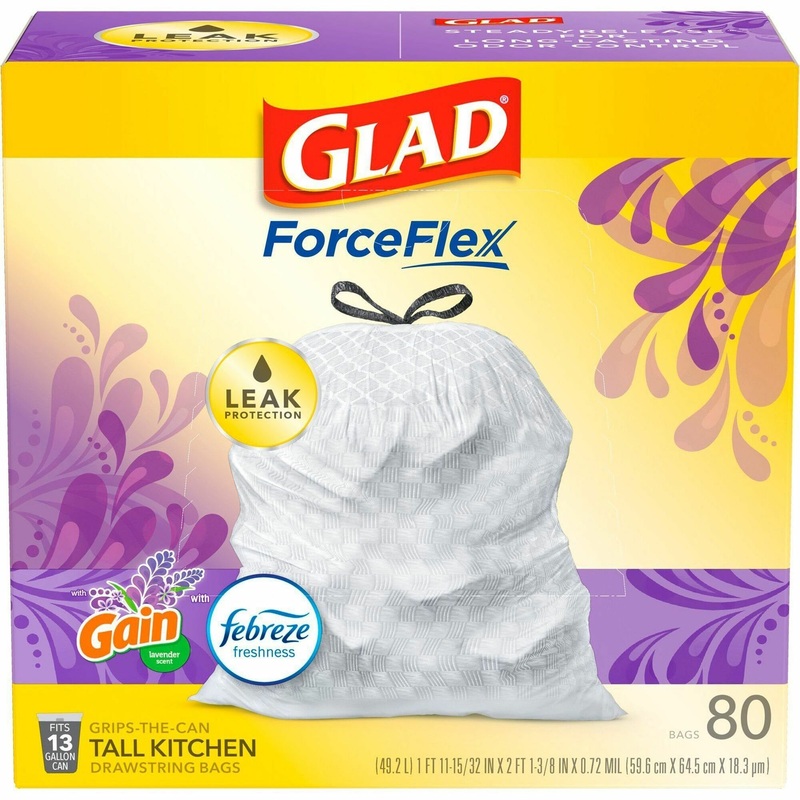 Glad ForceFlex Tall Kitchen Drawstring Trash Bags – CLO78902
