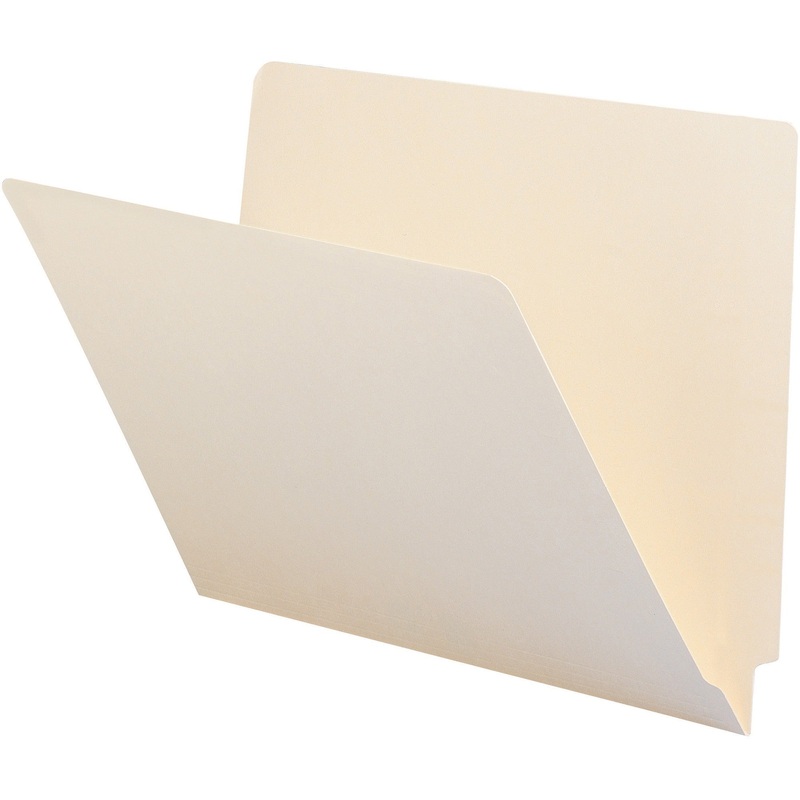 Smead Straight Tab Cut Letter Recycled End Tab File Folder – SMD24100