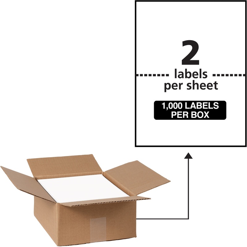 Avery 5-1/2 x 8-1/2 Labels, Ultrahold, 1,000 Labels (95526) – AVE95526