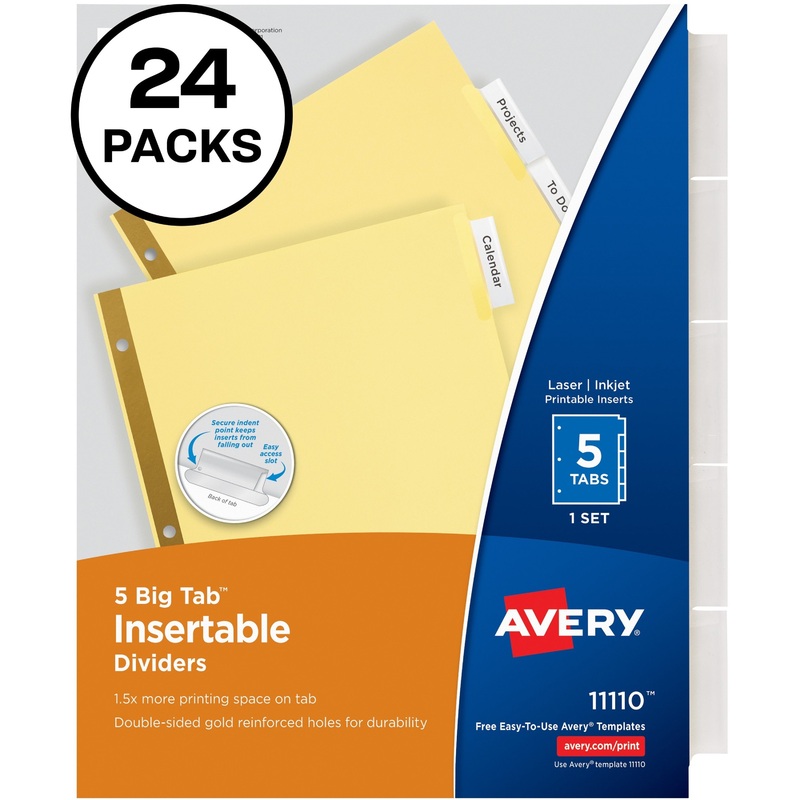 Avery Big Tab Insertable Dividers – AVE11113