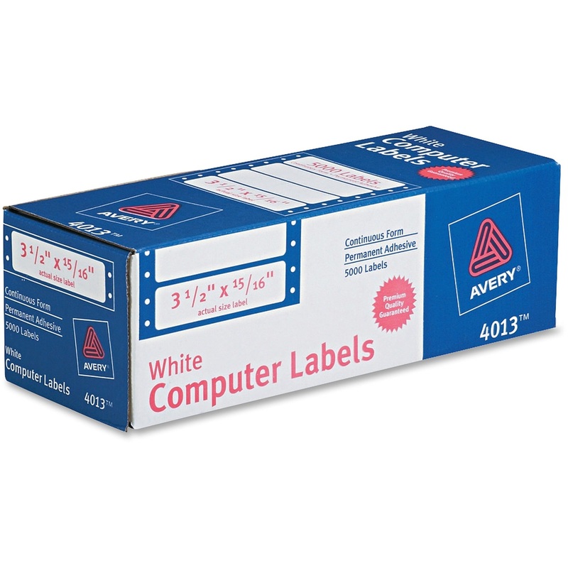 Avery Continuous Form Computer Labels – AVE4013