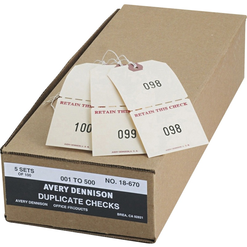Avery Duplicate Auto Park Tags – AVE18670