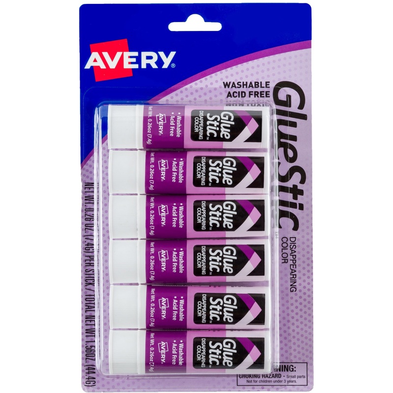Avery Glue Stic Disappearing Purple Color – AVE98096
