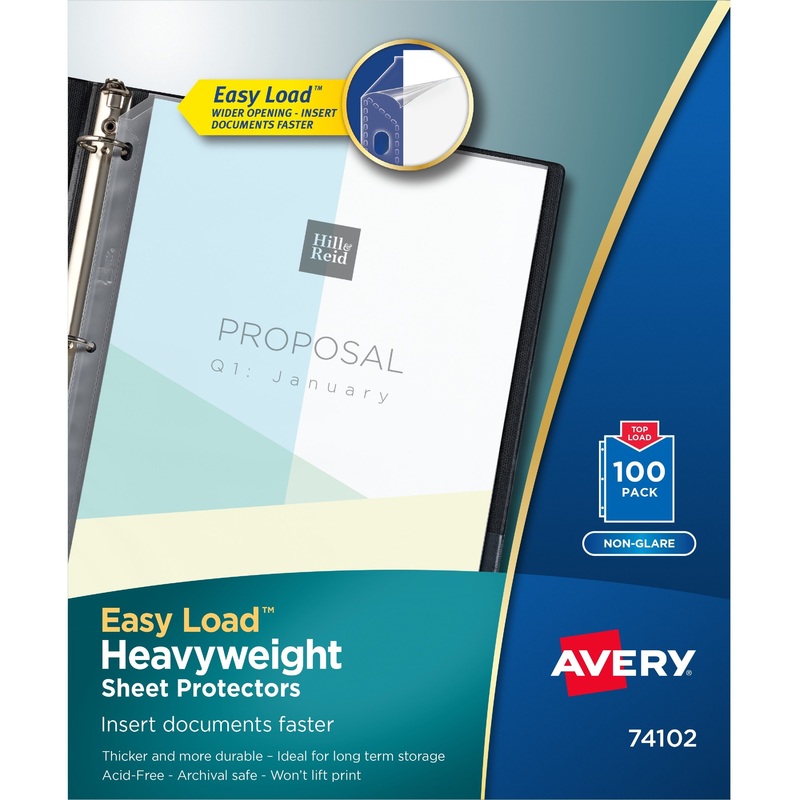 Avery Heavyweight Sheet Protectors – AVE74102