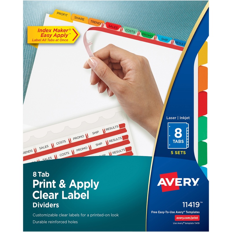 Avery Index Maker Index Divider – AVE11419